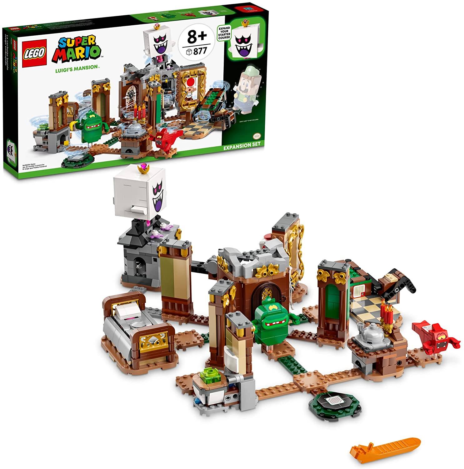 LEGO Super Mario Luigi’s Mansion Haunt-and-Seek Expansion Set 71401 Toy Building Kit