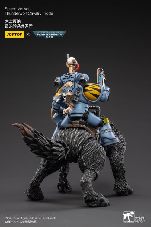 Warhammer 40K Space Wolves Thunderwolf Cavalry Frode 1/18 Scale Figure (Reissue)