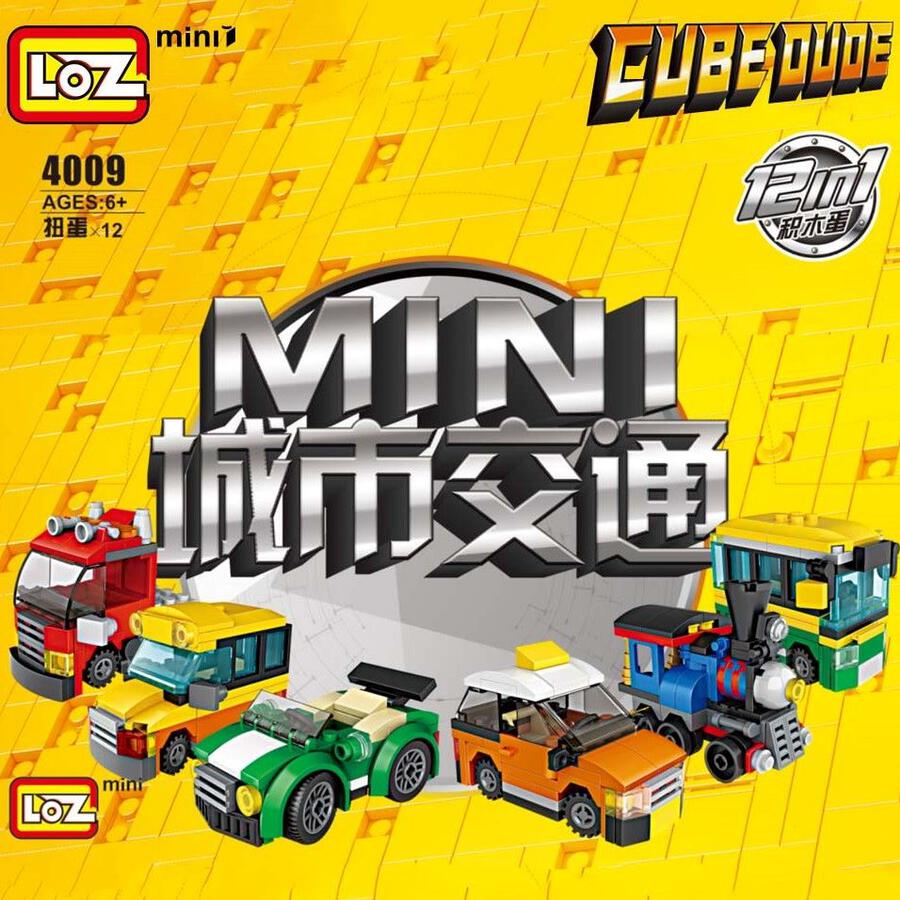 Loz Mini Block Capsule Toys 4009 City Transportation Series (Random)