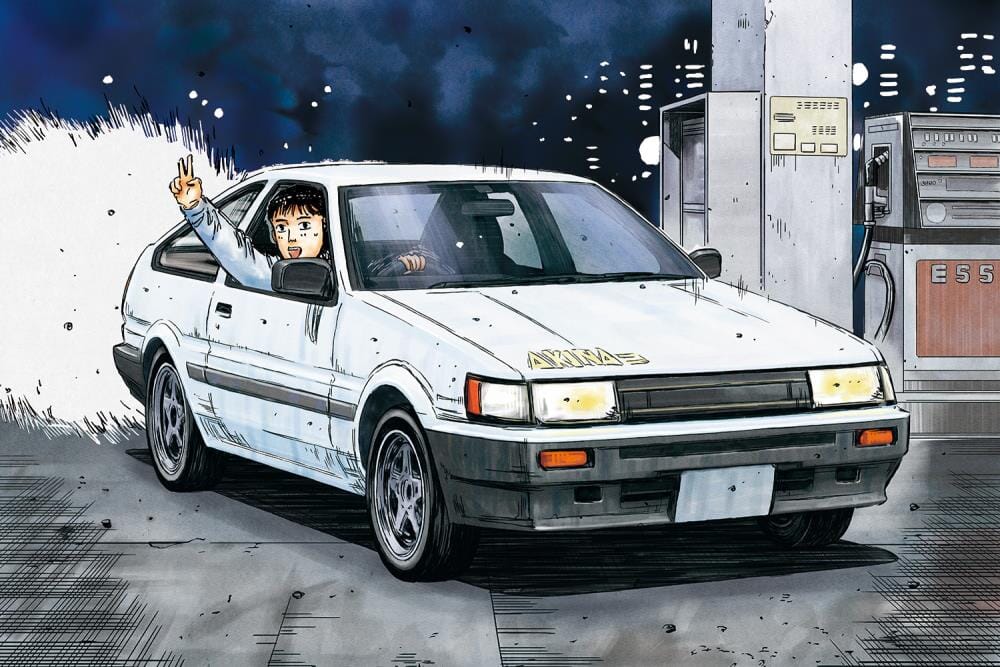 Initial D Itsuki Takeuchi's AE85 Toyota Levin 1/24 Scale Model Kit