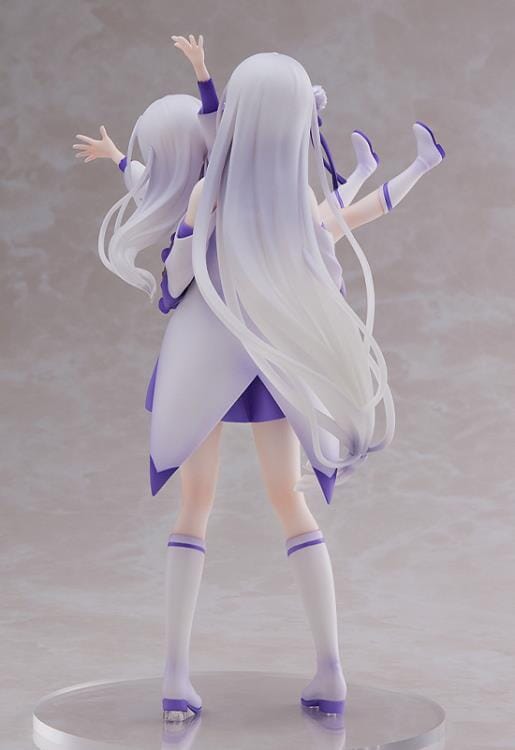 Re Zero Starting Life in Another World S-Fire Emilia & Childhood Emilia 1/7 Scale Figure