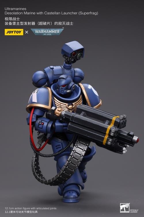 Warhammer 40K Ultramarines Desolation Marine with Castellan Launcher (Superfrag) 1/18 Scale Figure