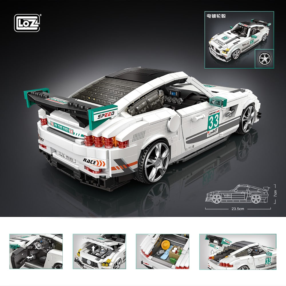 LOZ Car Model 1128 Racing Car