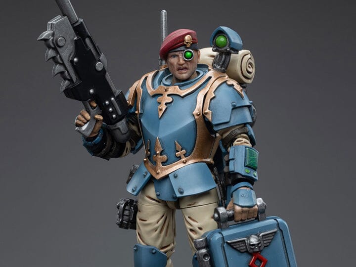 Warhammer 40k Astra Militarum Tempestus Scions Command Squad 55th Kappic Eagles Medic 1/18 Scale Figure