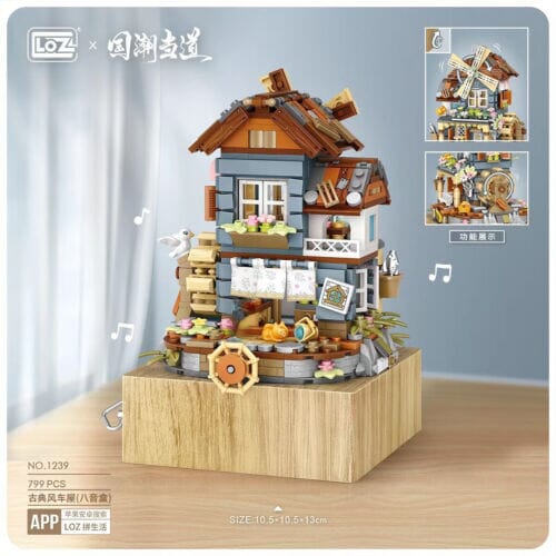 LOZ Ideas 1239 Windmill Music Box