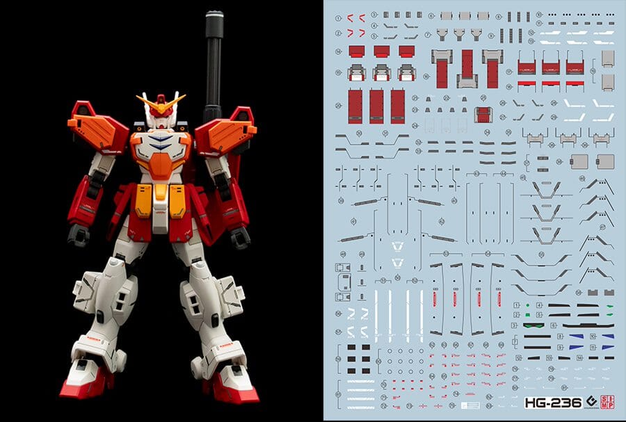 C80 HGUC Gundam Heavyarms Decal Sheet