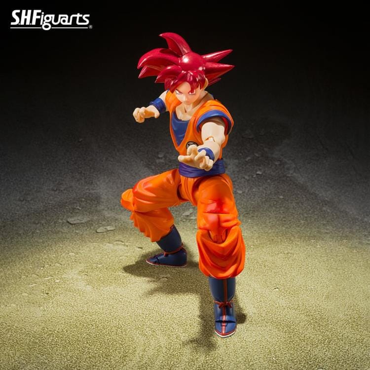 Dragon Ball Super S.H.Figuarts Super Saiyan God Goku (Saiyan God Instilled with the Light of Righteous Hearts) (Reissue)