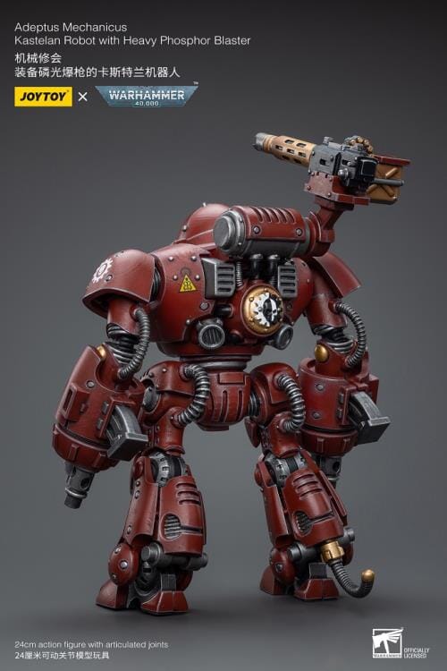 Warhammer 40K Adeptus Mechanicus Kastelan Robot with Heavy Phosphor Blaster 1/18 Scale Figure