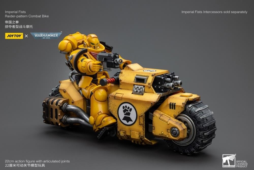 Warhammer 40k Imperial Fists Raider-Pattern Combat Bike 1/18 Scale Vehicle (Reissue)