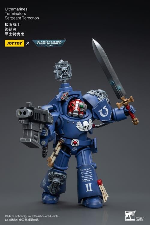 Warhammer 40K Ultramarines Terminators Sergeant Terconon 1/18 Scale Figure