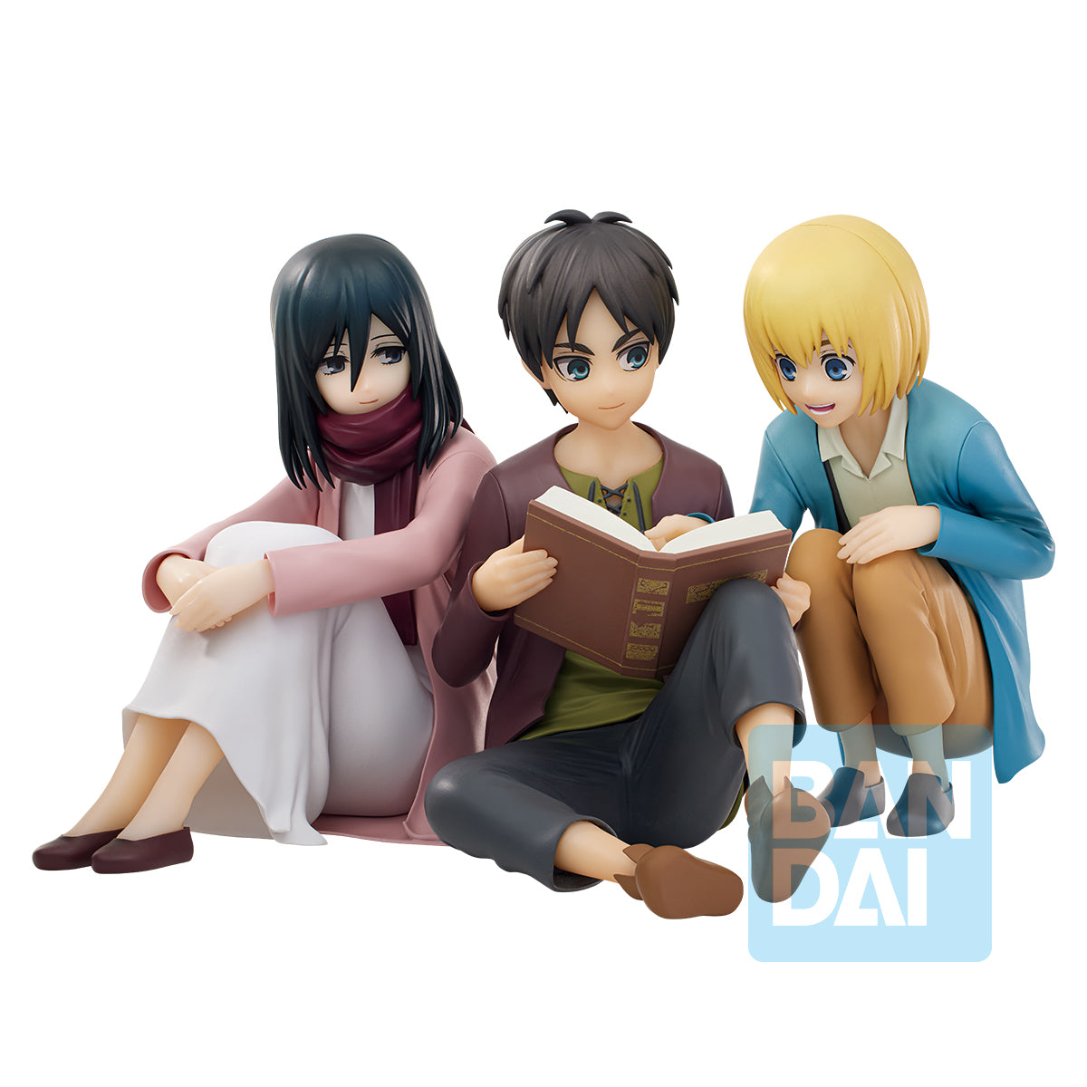 Attack on Titan Ichibansho Eren Jaeger & Mikasa Ackerman & Armin Arlert (Rumbling) Figure