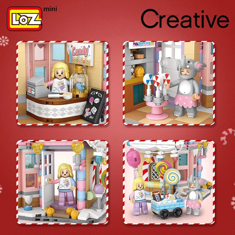 LOZ Mini Street 1224 Sweets Store