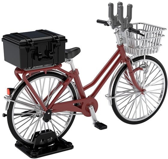 TomyTec Little Armory 1/12 LM005 Commuting Bicycle Defense School Maroon