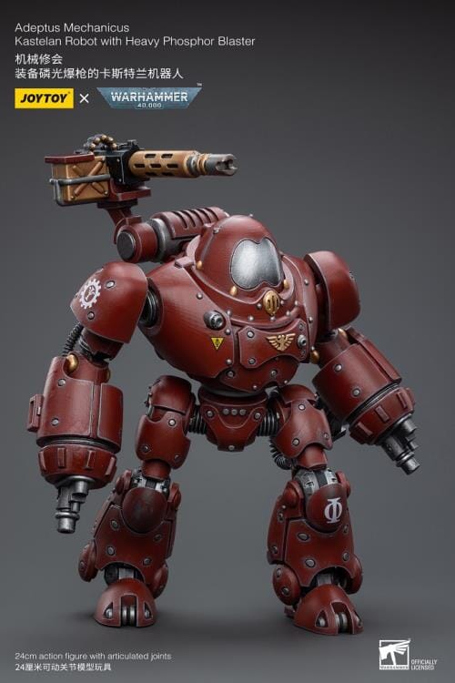 Warhammer 40K Adeptus Mechanicus Kastelan Robot with Heavy Phosphor Blaster 1/18 Scale Figure