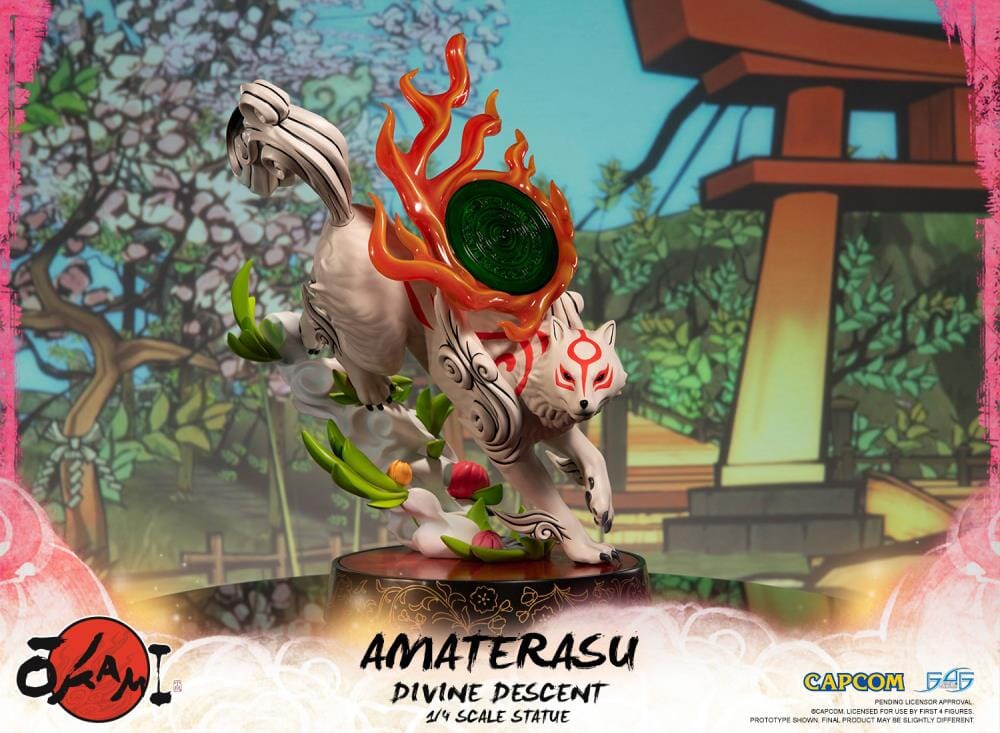 Okami Amaterasu Divine Descent 1/4 Scale Statue