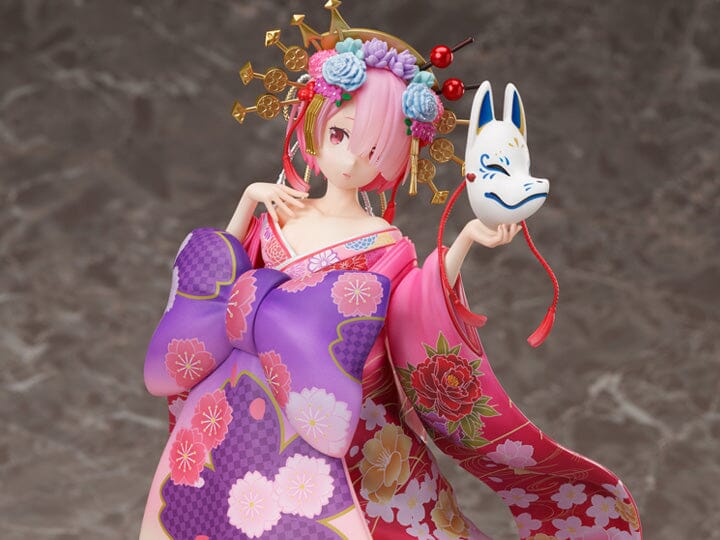 Re Zero Starting Life in Another World F Nex Ram (Parade of the Oiran Dochu Ver.) 1/7 Scale Figure