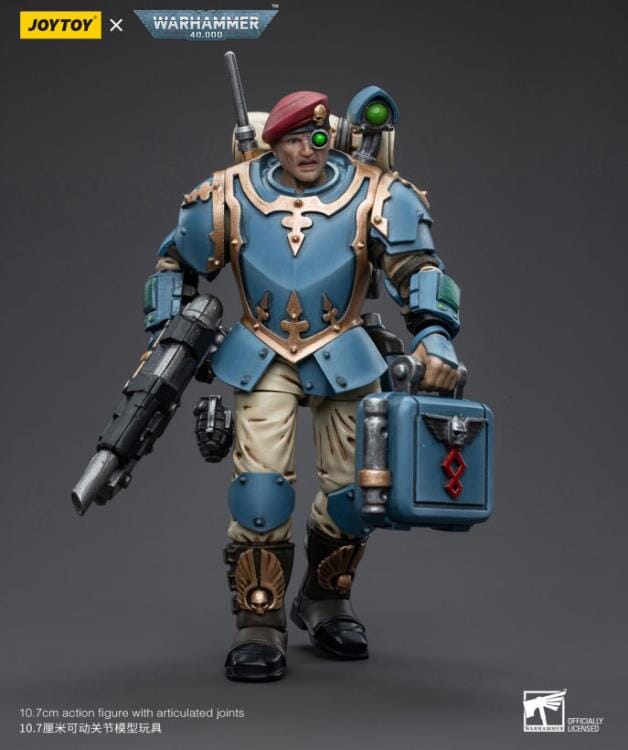 Warhammer 40k Astra Militarum Tempestus Scions Command Squad 55th Kappic Eagles Medic 1/18 Scale Figure