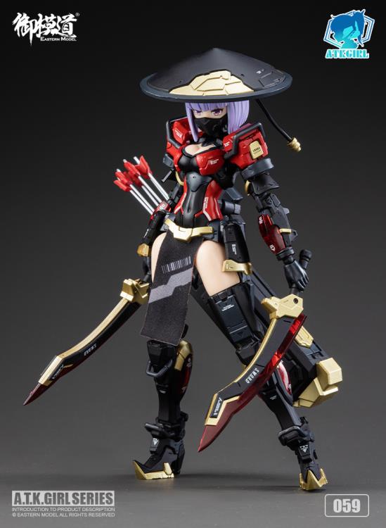 A.T.K. Girl Brocade-Clad Elite Guard (Jinyi Wei JW059 - Red Ver.) 1/12 Scale Model Kit