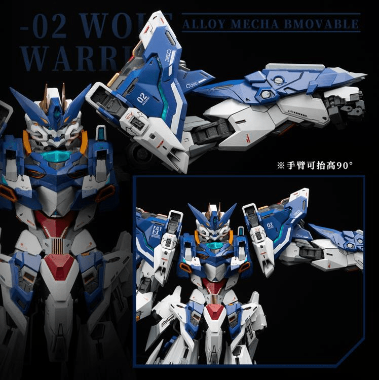 Crystal Envoy No. 2 Mecha Wolf Warrior (Mega Mode) 1/72 Scale Figure