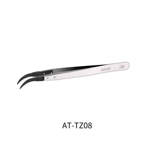 DSPIAE AT-TZ08 Stainless Steel Precision Tweezers (Anti-Static Angled)