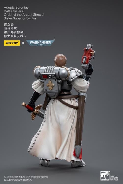 Warhammer 40k Adepta Sororitas Battle Sisters Order of the Argent Shroud Sister Superior Evinka 1/18 Scale Figure