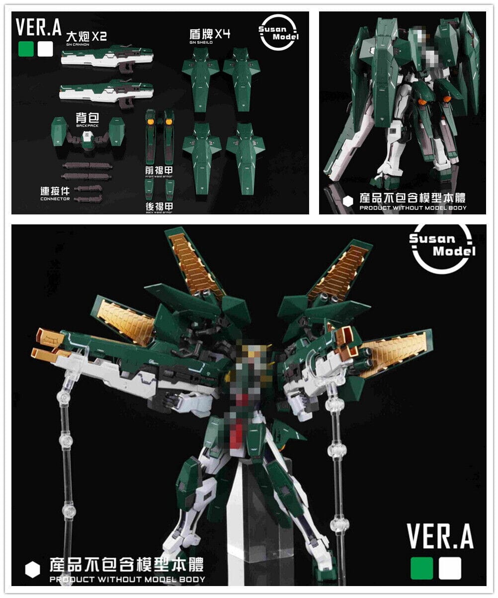 SU015A Susan Model R3 Modified Parts A for 1/100 MG GN-002 Dynames Model (Green)