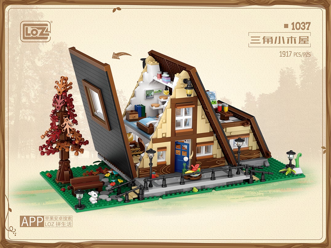 LOZ Creator Series 1037 Triangle Cabin