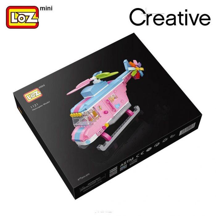 LOZ Creative 1121 Helicopter (Pink)