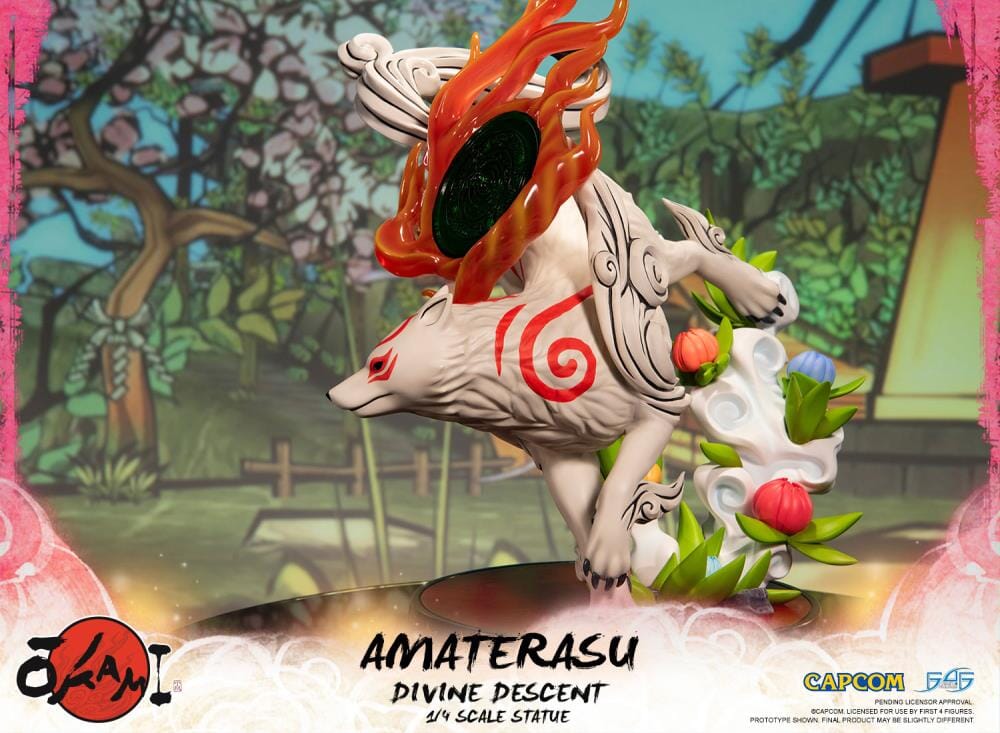 Okami Amaterasu Divine Descent 1/4 Scale Statue