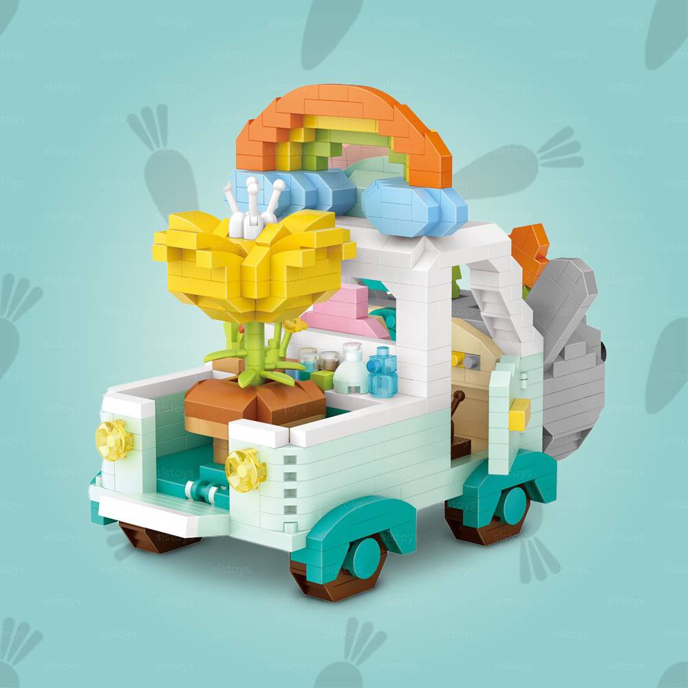 LOZ IDEAS Mini Block 9269 Rabbit car Building Set