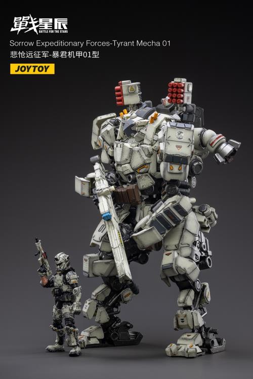 Battle for the Stars Sorrow Expeditionary Forces Tyrant Mecha 01 With Pilot 1/18 Scale Figure Set