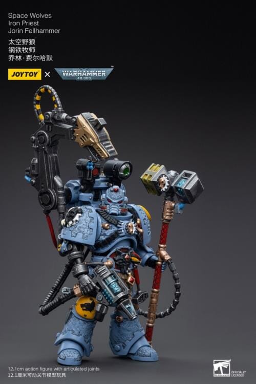 Warhammer 40K Space Wolves Iron Priest Jorin Fellhammer 1/18 Scale Figure