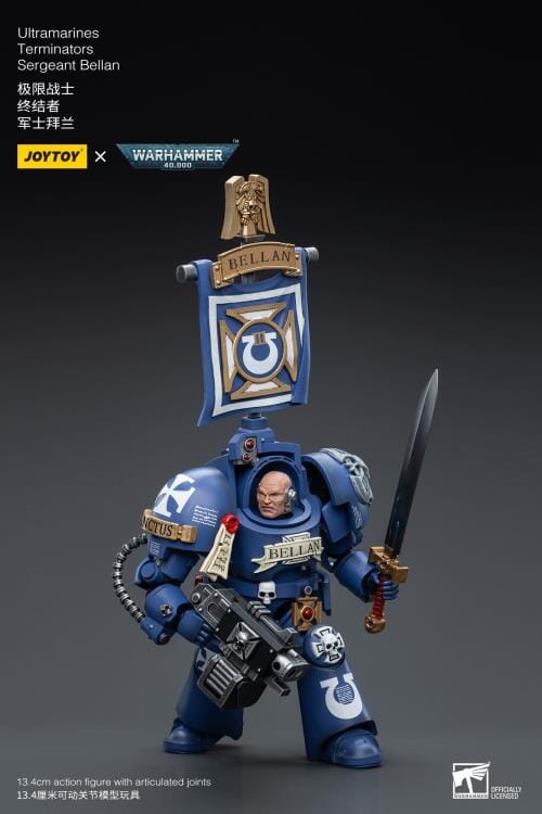 Warhammer 40K Ultramarines Terminators Sergeant Bellan 1/18 Scale Figure