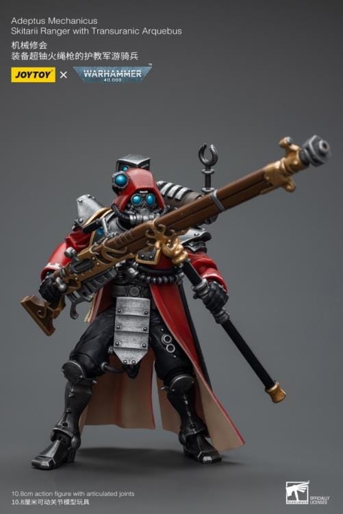 Warhammer 40K Adeptus Mechanicus Skitarrii Ranger with Transuranic Arquebus 1/18 Scale Figure