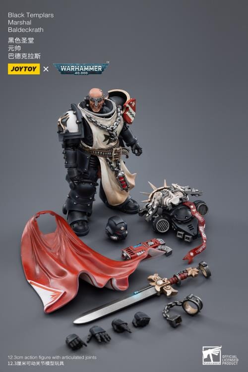 Warhammer 40K Black Templars Marshal Baldeckrath 1/18 Scale Figure