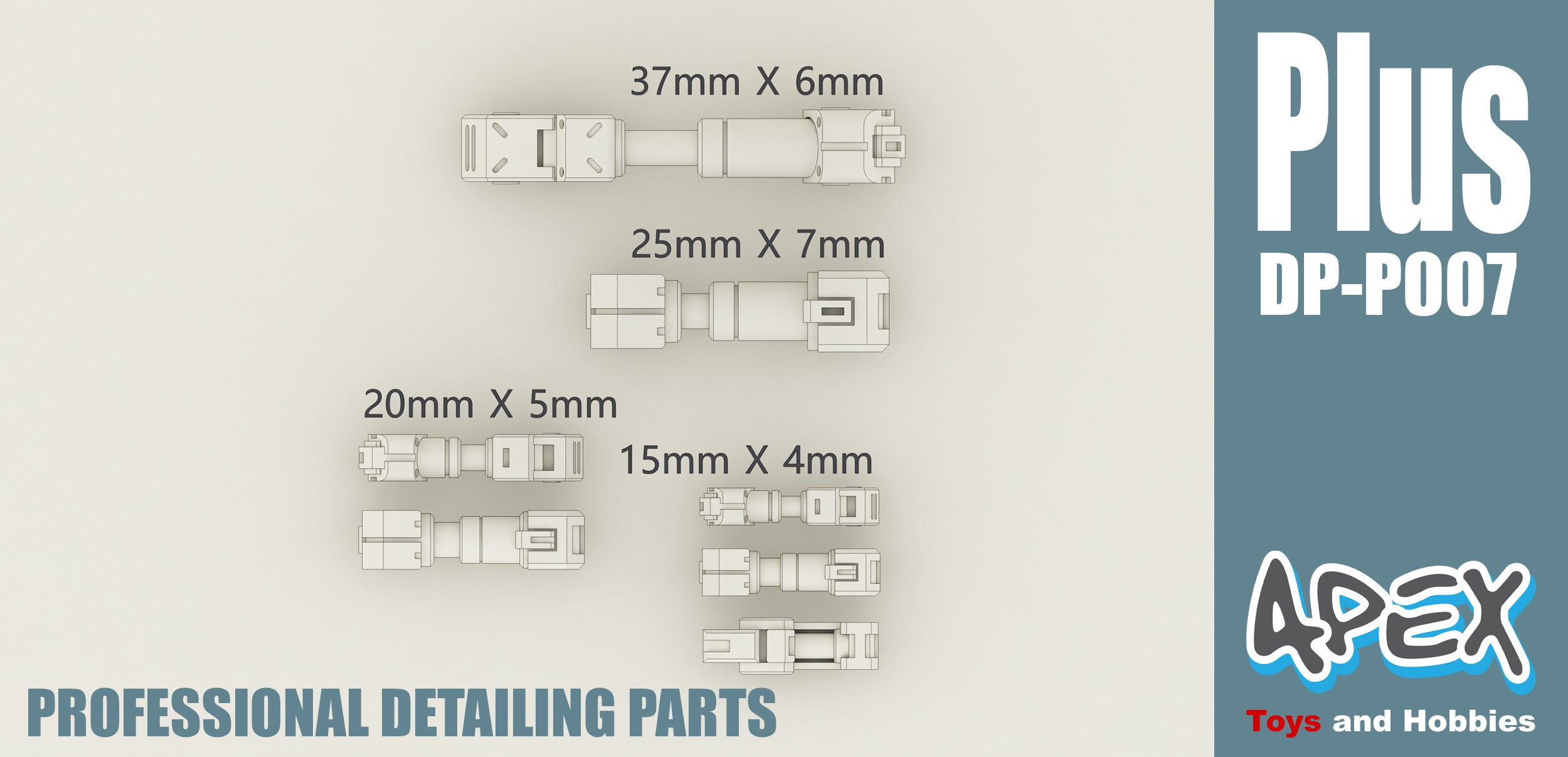 Apex Detailing Parts DP-P007 Detail Pistons Addon