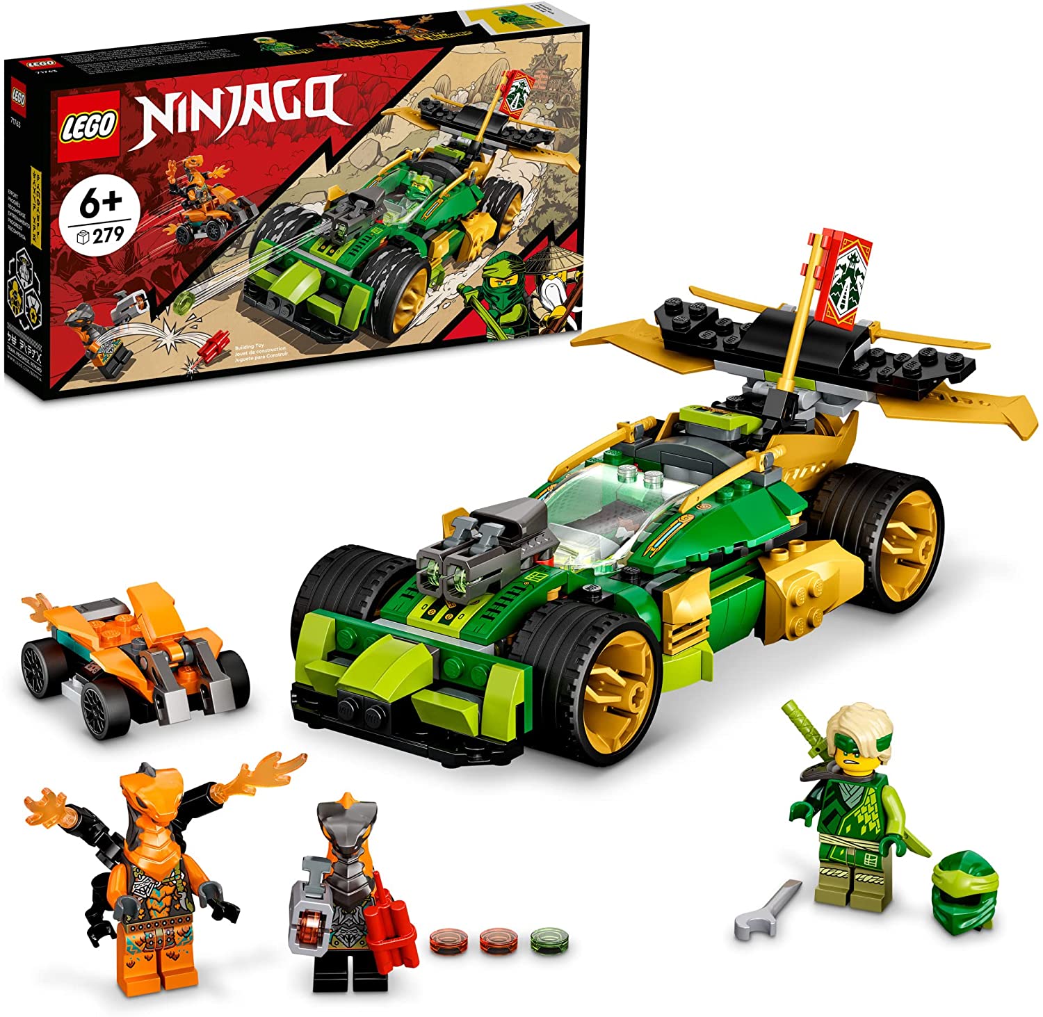 LEGO NINJAGO Lloyd’s Race Car EVO 71763 Building Kit