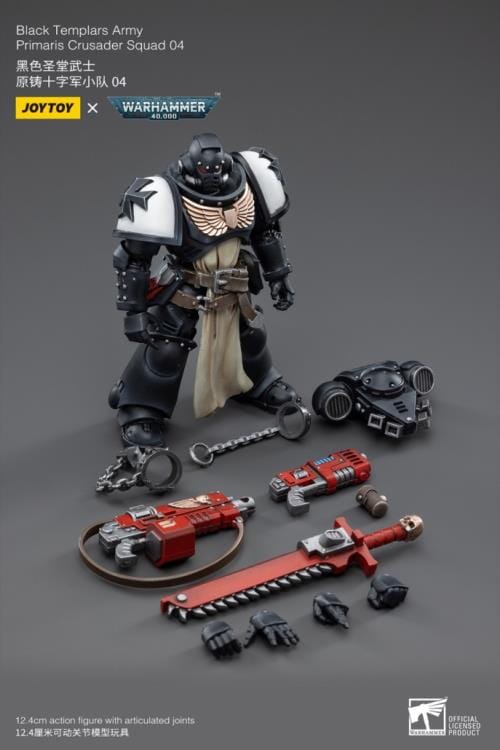 Warhammer 40K Black Templars Primaris Crusader Squad 1/18 Scale Figure Set