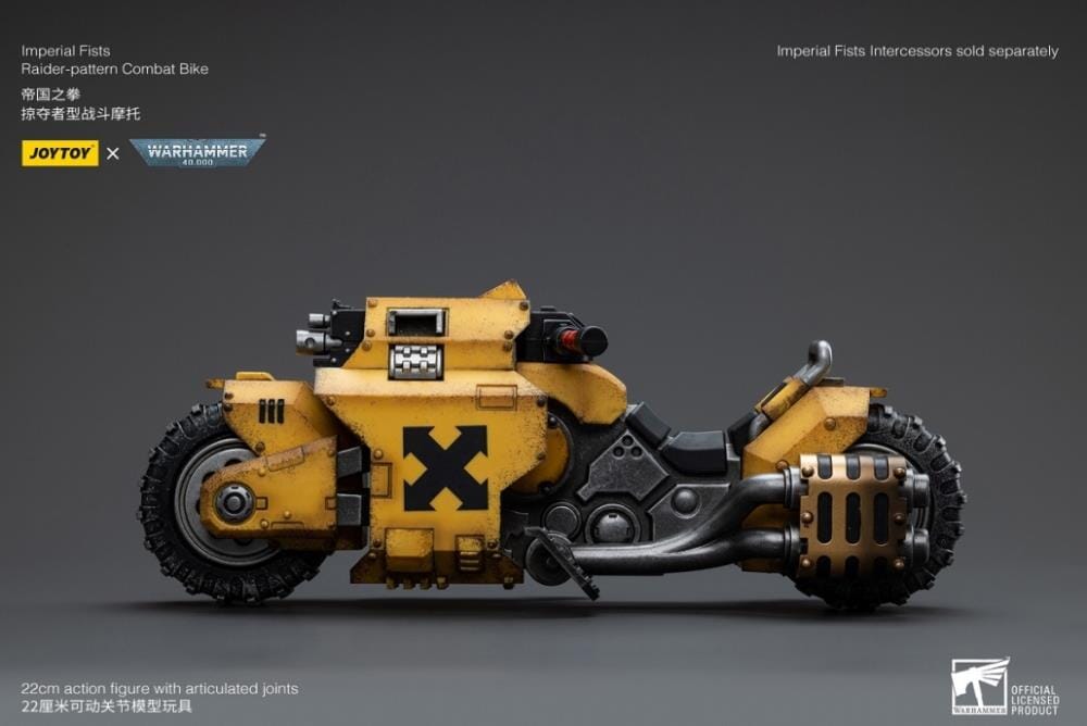 Warhammer 40k Imperial Fists Raider-Pattern Combat Bike 1/18 Scale Vehicle (Reissue)