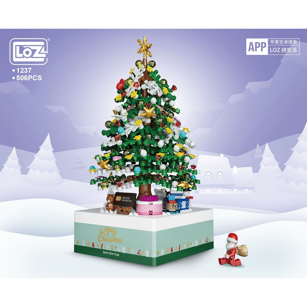 LOZ Music Box 1237 Christmas Tree