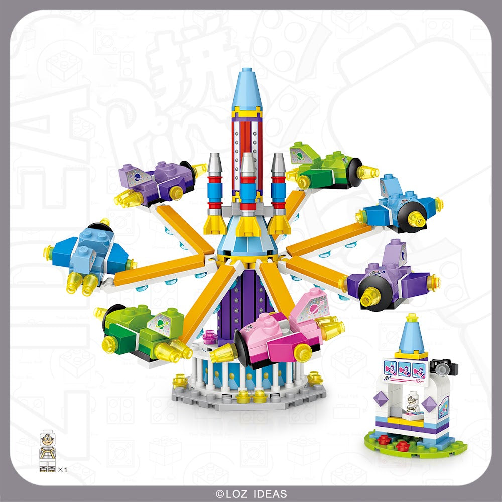 LOZ Mini Modular 1719 Rotating Plane Ride