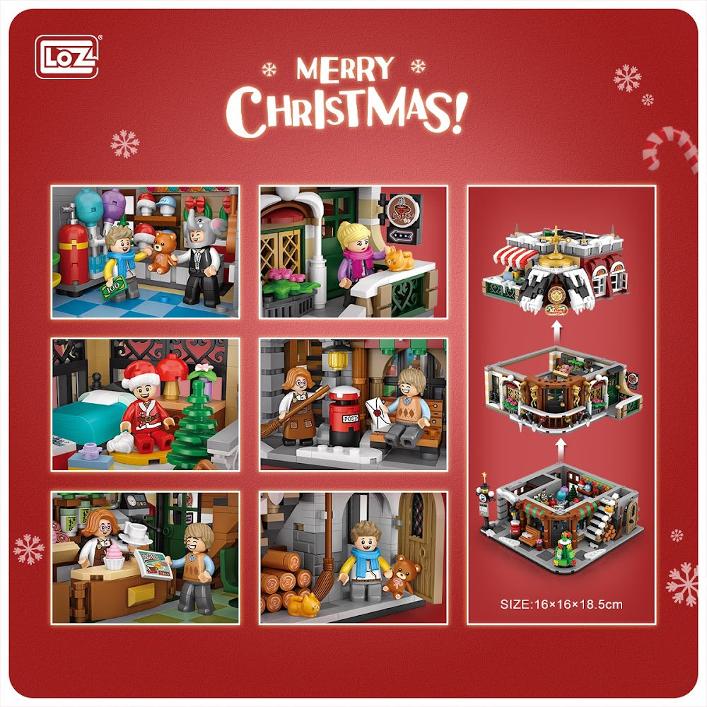 LOZ Creative 1054 Christmas Coffee Shop