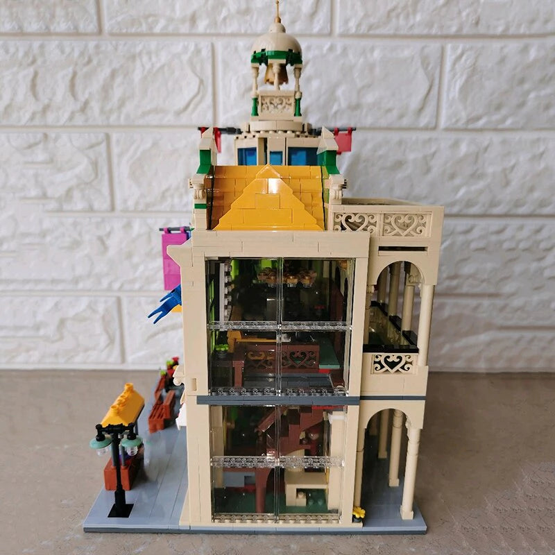 LOZ Architecture Mini Blocks 1039 Architecture Peace Hotel Food Restaurant Bell Tower