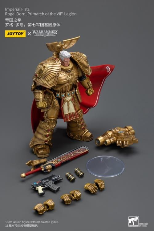 Warhammer 40K Imperial Fists Rogal Dorn, Primarch of the VIIth Legion 1/18 Scale Action Figure (Reissue)