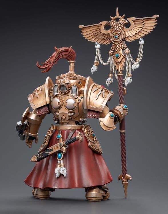 Warhammer 40K Adeptus Custodes Vexilus Praetor in Allarus Terminator Armor Phelam Tolguror 1/18 Scale Figure