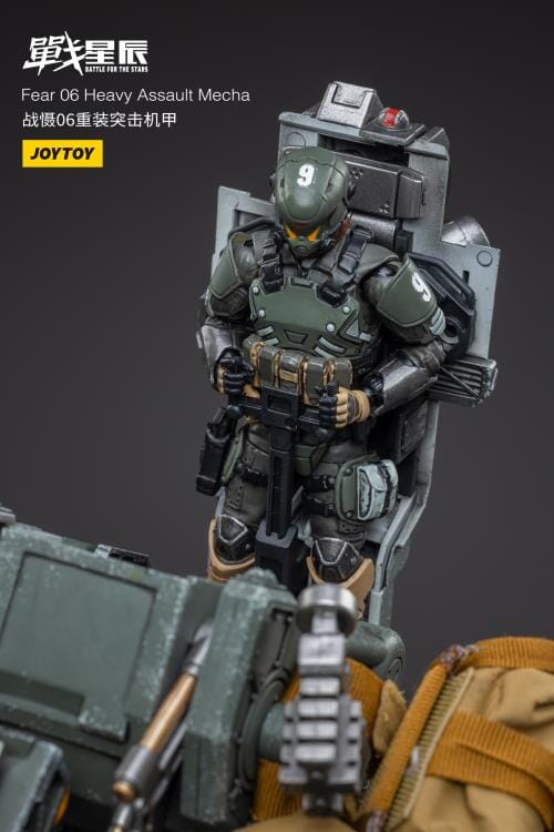 Battle for the Stars FEAR VI (Heavy Assault) With Pilot 1/18 Scale Figure Set