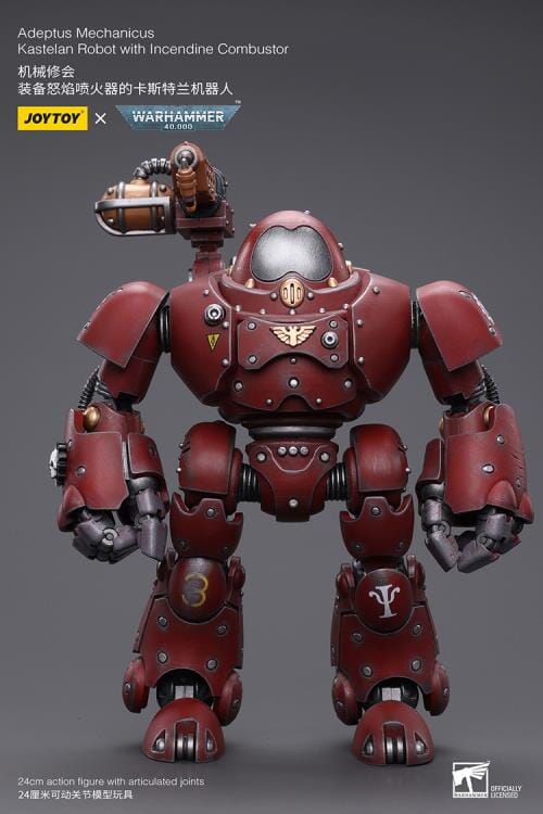 Warhammer 40k Adeptus Mechanicus Kastelan Robot with Incendine Combustor 1/18 Scale Figure