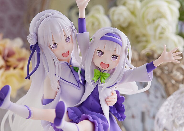 Re Zero Starting Life in Another World S-Fire Emilia & Childhood Emilia 1/7 Scale Figure