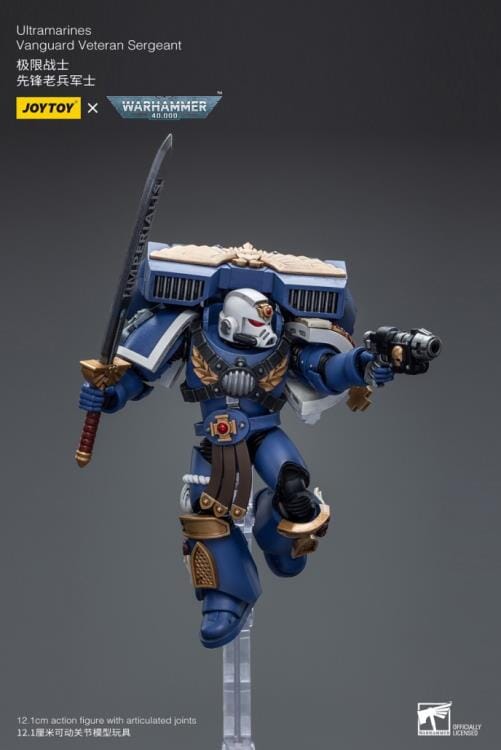 Warhammer 40k Ultramarines Vanguard Veteran Sergeant 1/18 Scale Figure