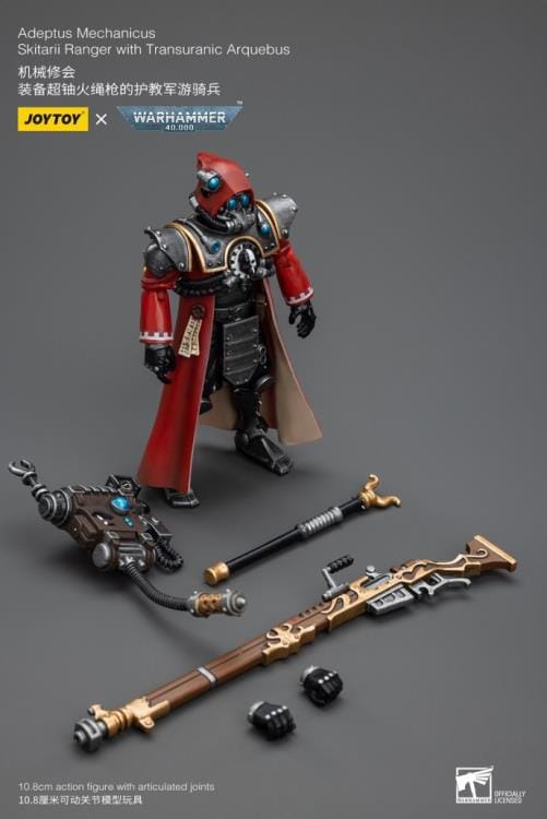 Warhammer 40K Adeptus Mechanicus Skitarrii Ranger with Transuranic Arquebus 1/18 Scale Figure